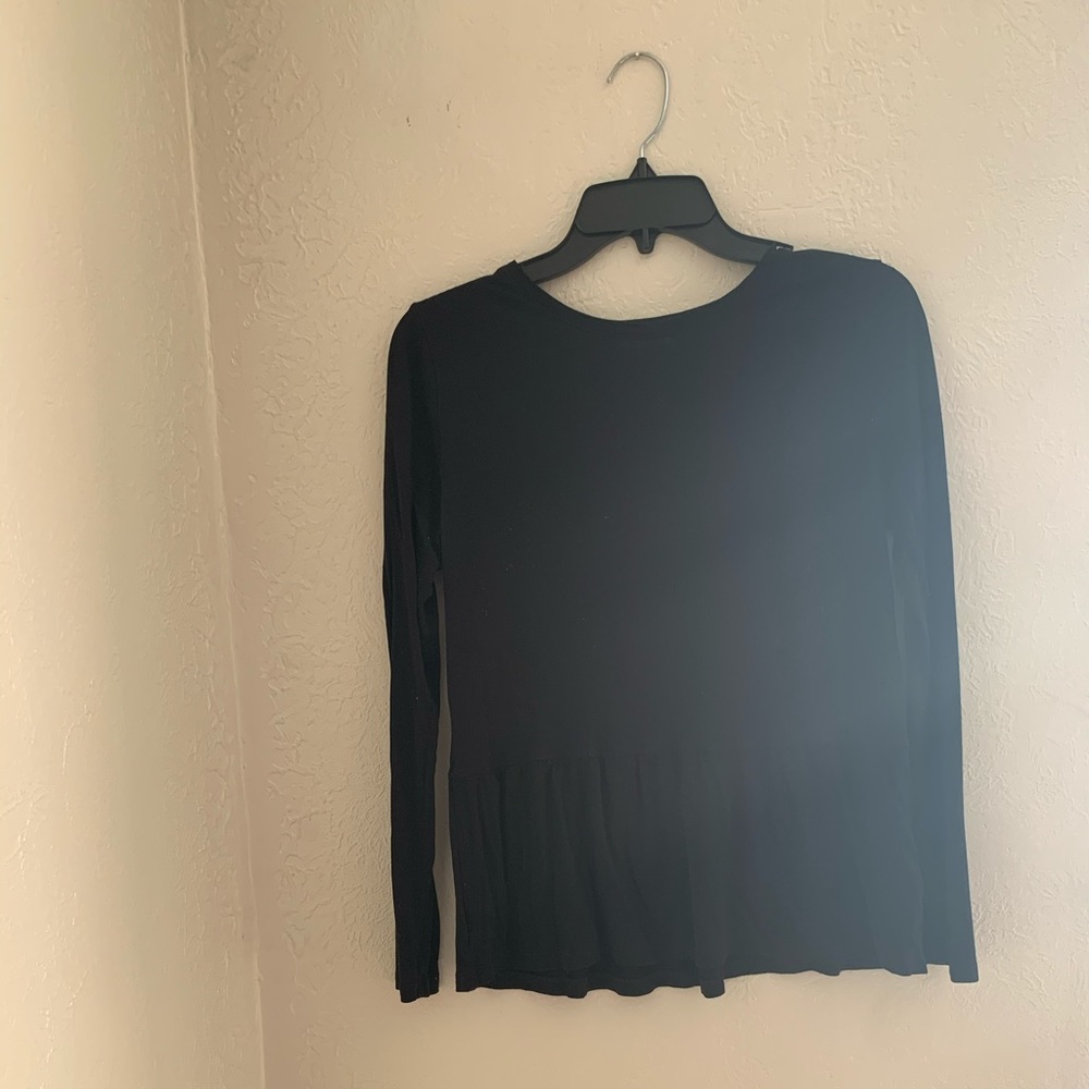 Black Old Navy Peplum Top